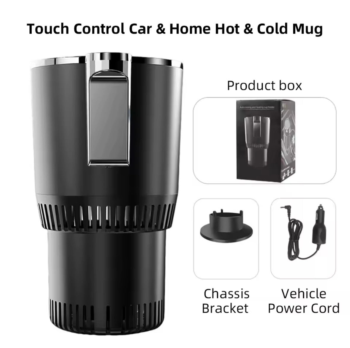 Smart 12V Car Cup Warmer & Cooler – Digital Display